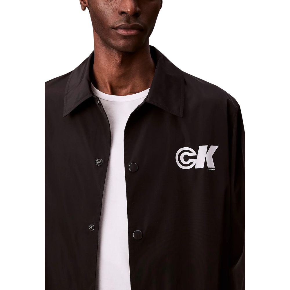 Calvin Klein Jeans Black Polyester Shell Jacket | Regal Royce
