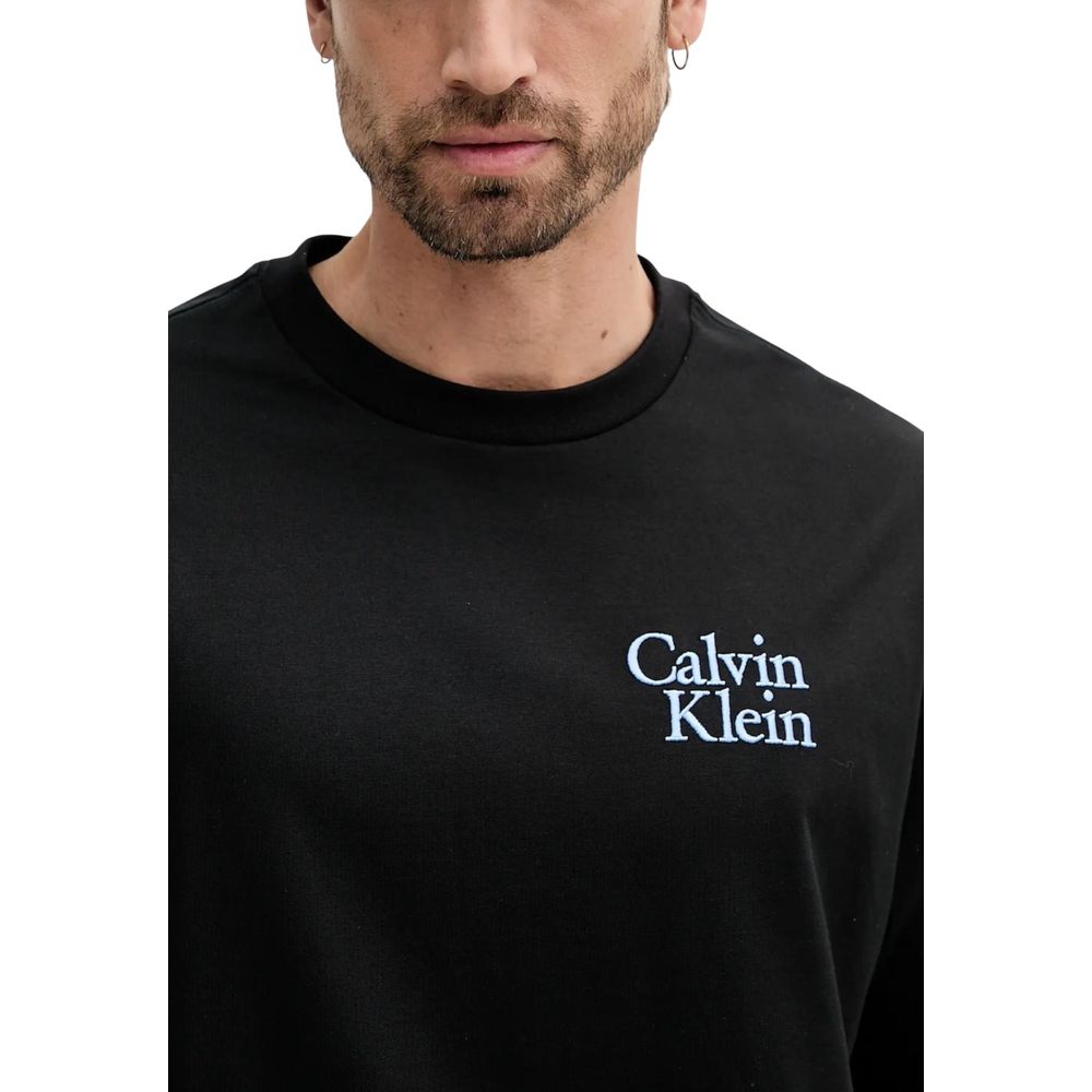 Calvin Klein Jeans Black Cotton T-Shirt | Regal Royce
