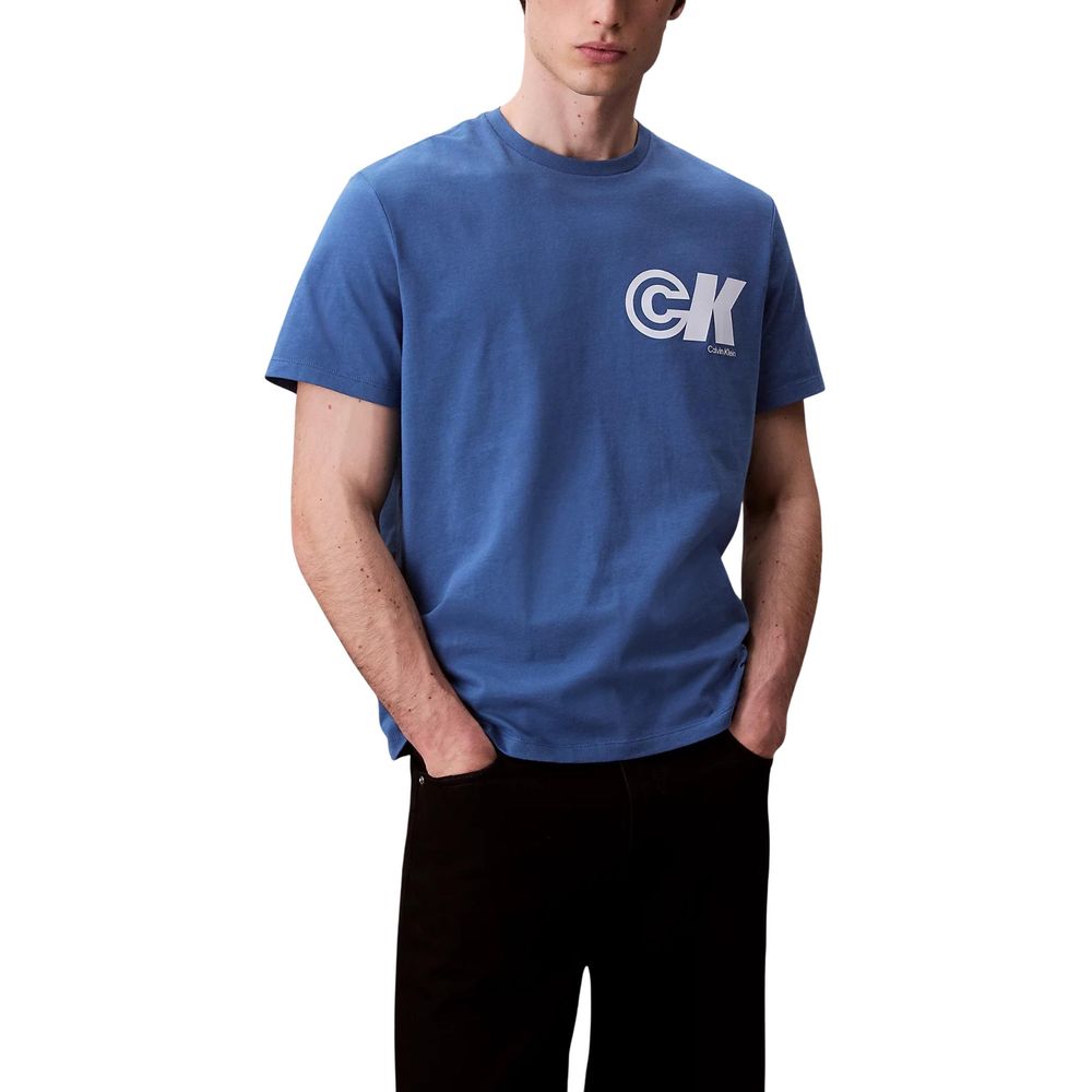 Calvin Klein Jeans Blue Cotton T-Shirt | Regal Royce