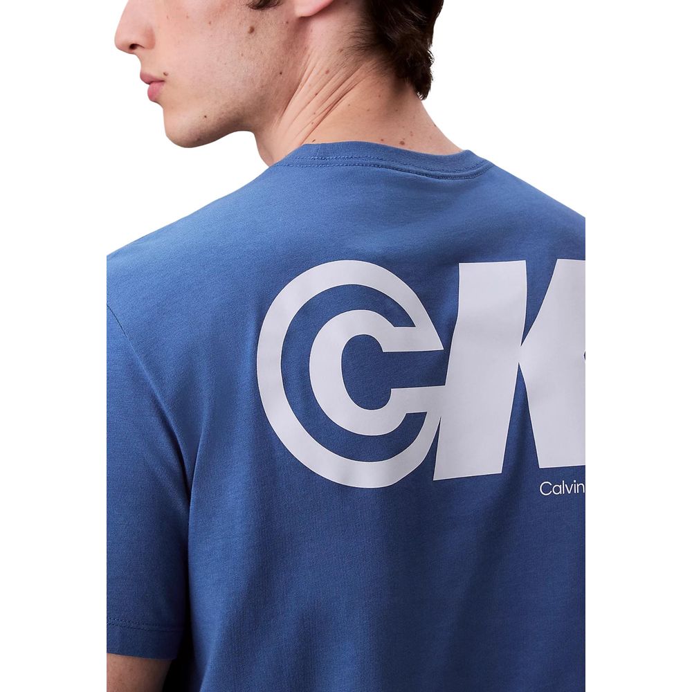 Calvin Klein Jeans Blue Cotton T-Shirt | Regal Royce