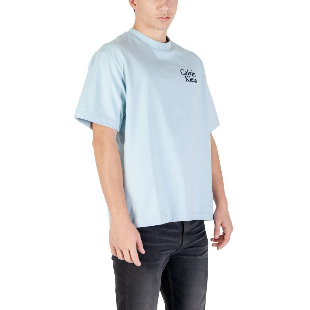 Calvin Klein Jeans Blue Cotton T-Shirt | Regal Royce