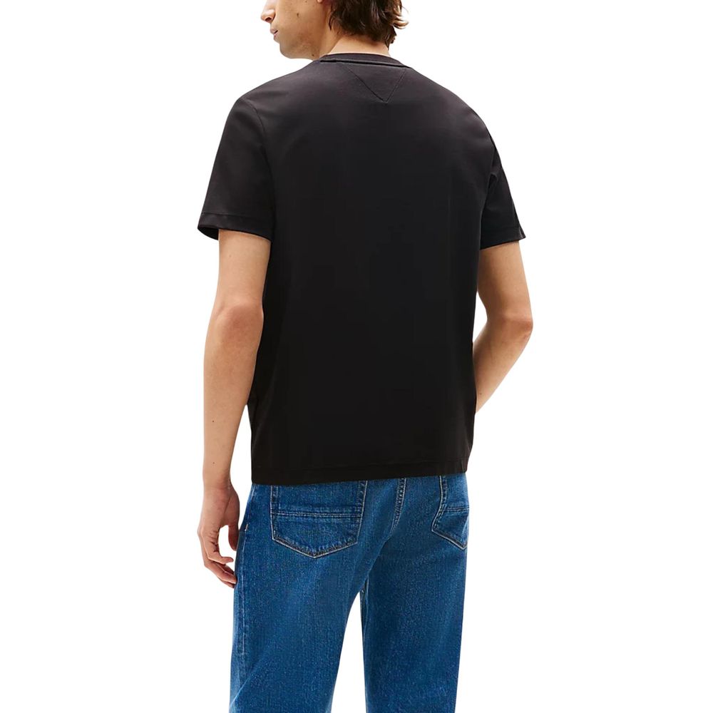 Tommy Hilfiger Black Cotton T-Shirt | Regal Royce