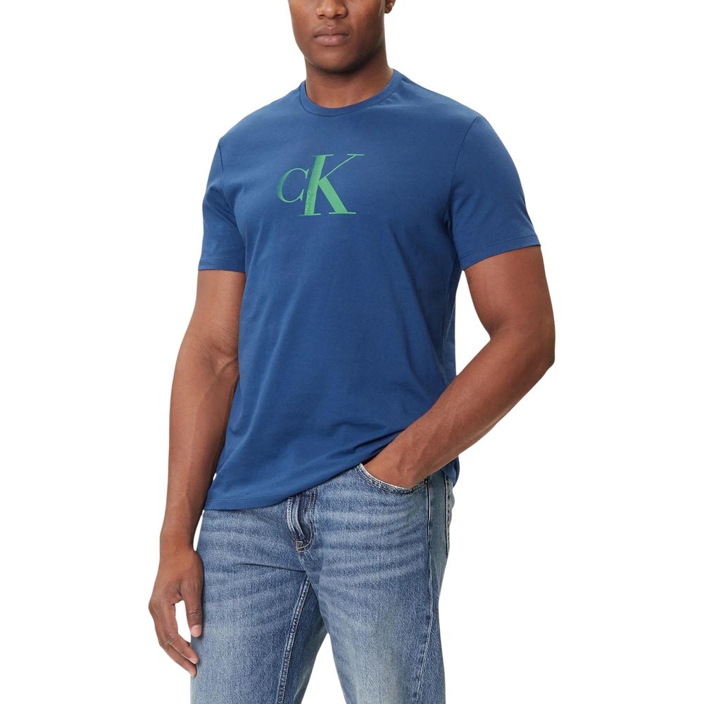 Calvin Klein Jeans Blue Cotton T-Shirt | Regal Royce
