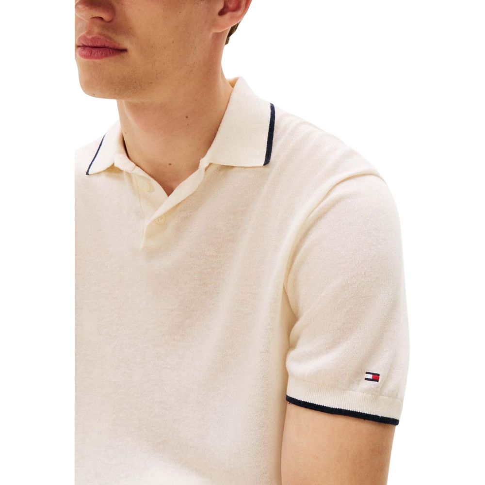 Tommy Hilfiger Beige Lyocell T-Shirt | Regal Royce