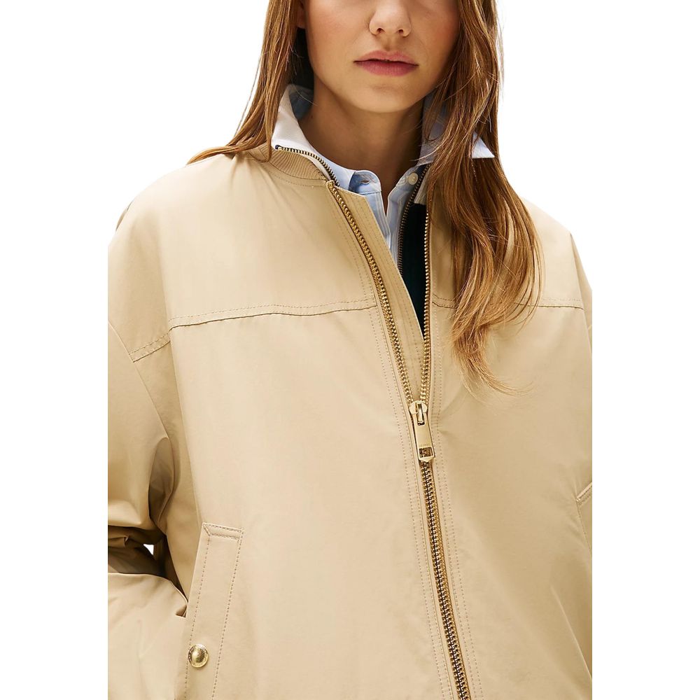Tommy Hilfiger Beige Cotton Bomber | Regal Royce