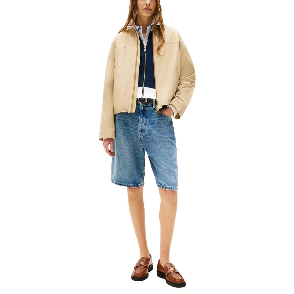 Tommy Hilfiger Beige Cotton Bomber | Regal Royce