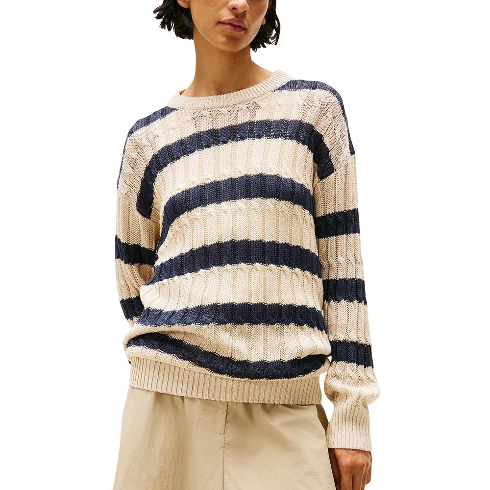Tommy Hilfiger Beige Linen Sweatshirt | Regal Royce
