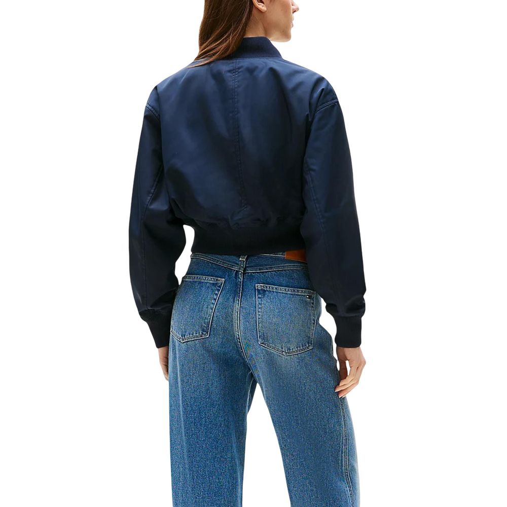 Tommy Hilfiger Blue Recycled Polyester Bomber | Regal Royce