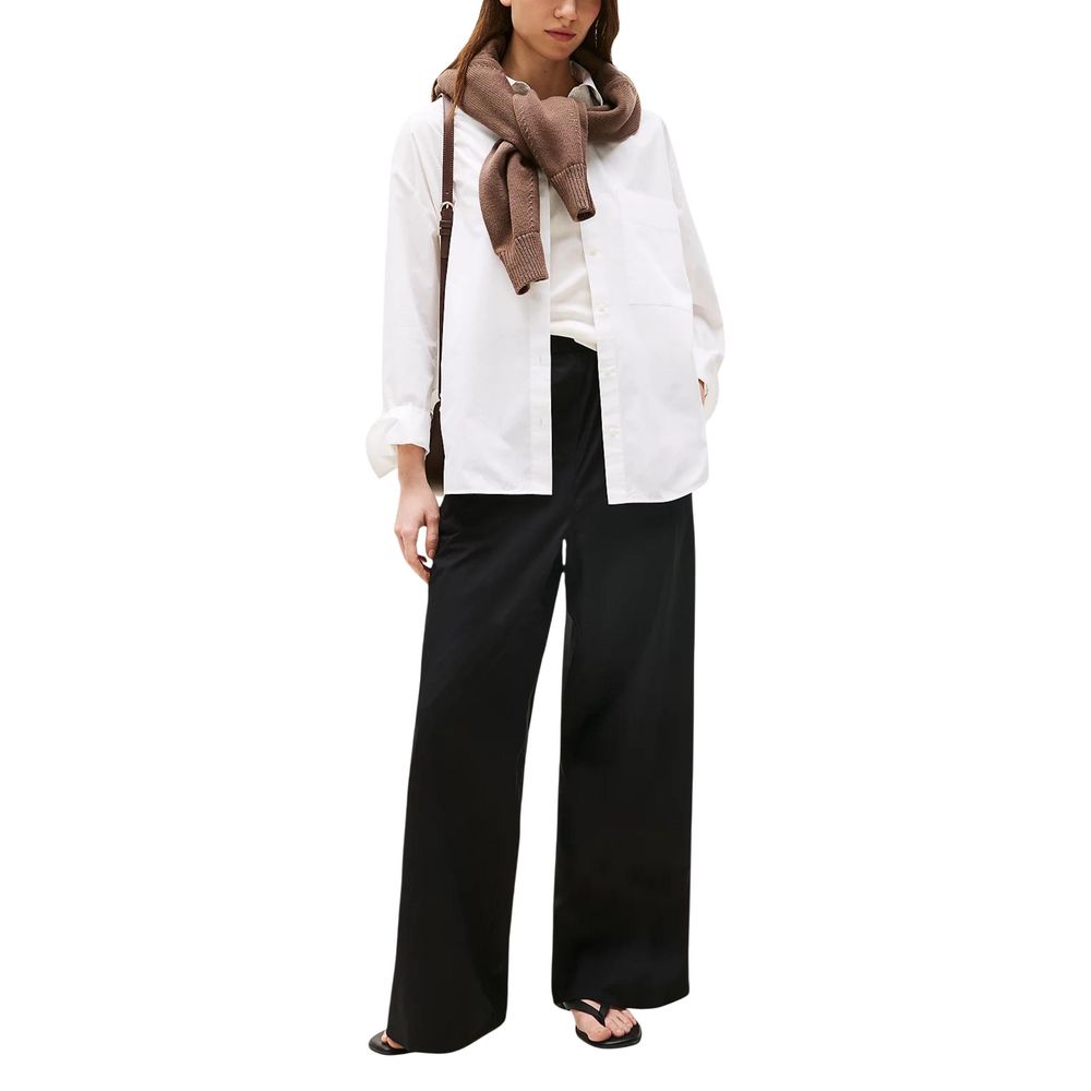 Tommy Hilfiger Black Organic Cotton Casual Pants | Regal Royce