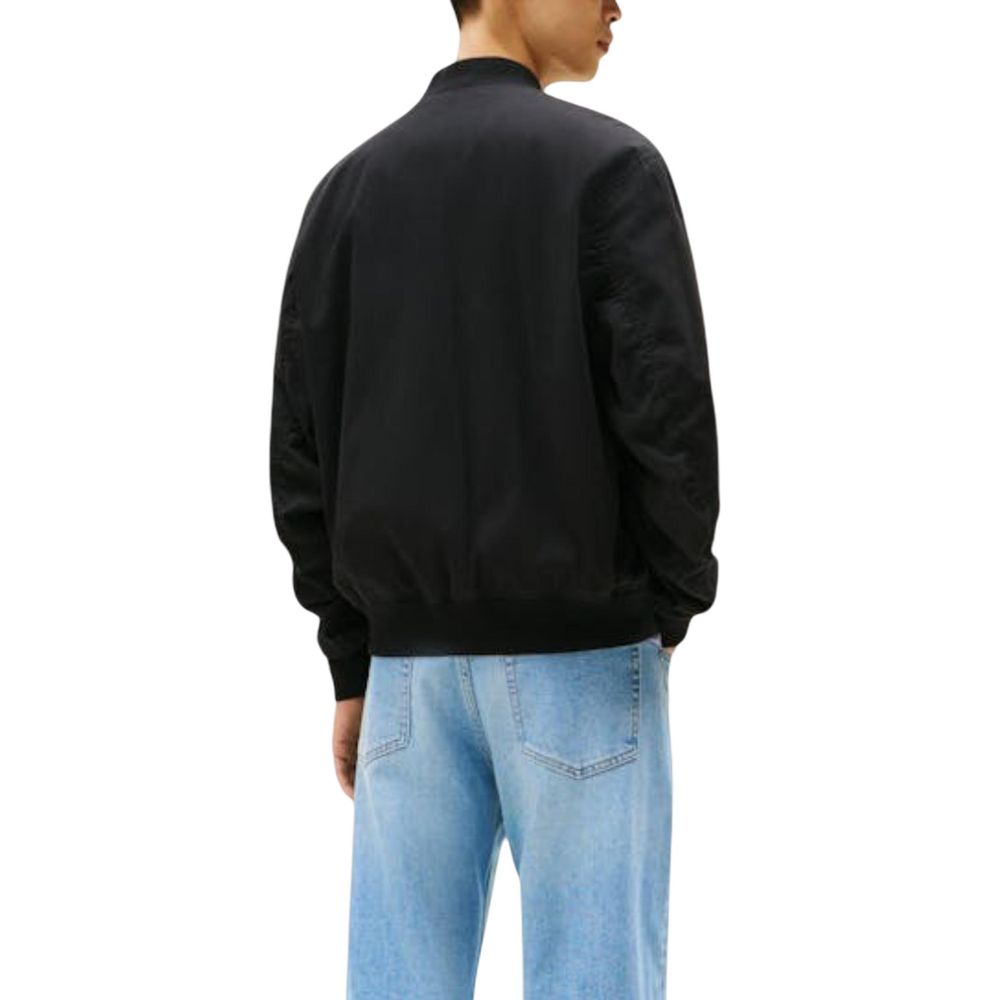 Tommy Hilfiger Jeans Black Recycled Cotton Bomber | Regal Royce
