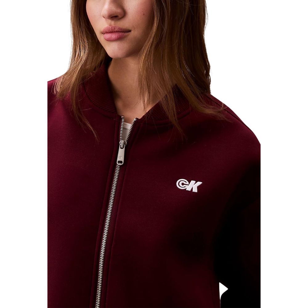 Calvin Klein Jeans Bordeaux Viscose Bomber | Regal Royce