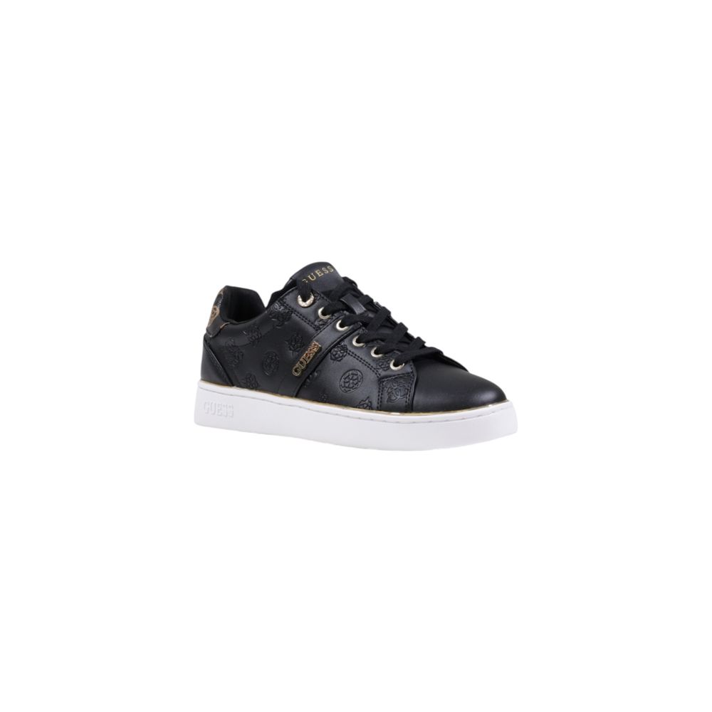 Guess Black Polyethylene Low Top Sneakers | Regal Royce