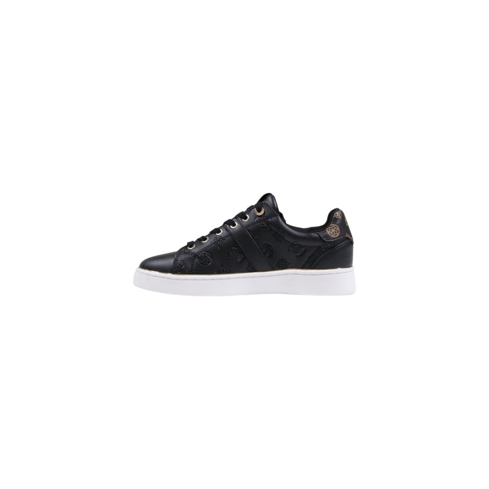 Guess Black Polyethylene Low Top Sneakers | Regal Royce