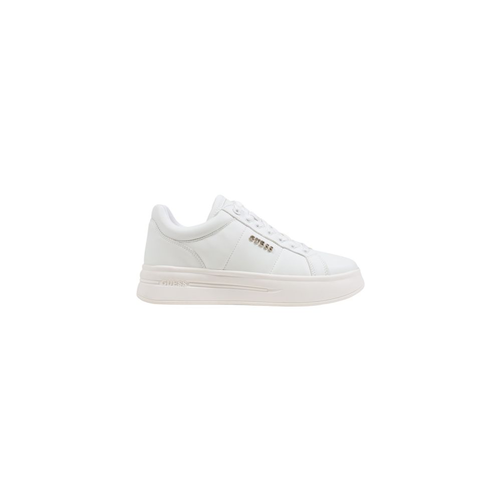 Guess White Polyethylene Platform Sneakers | Regal Royce