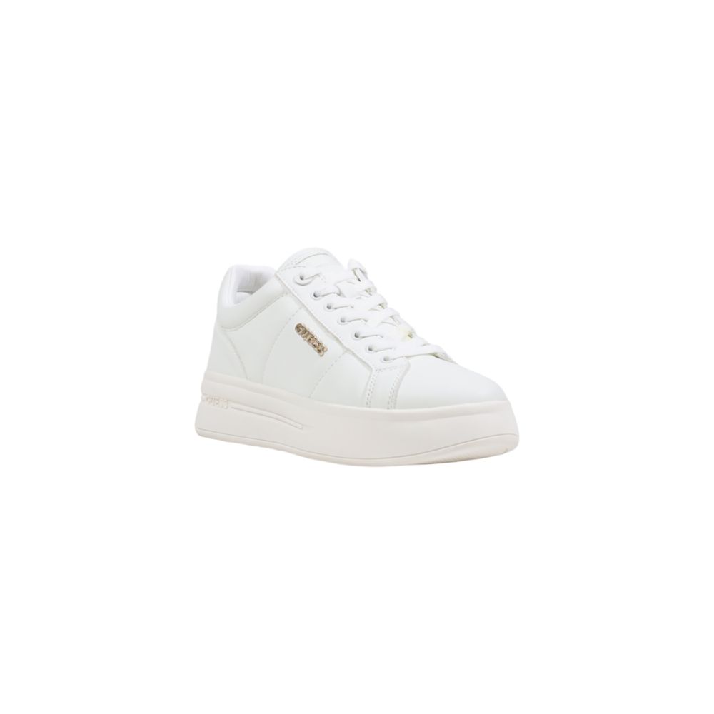 Guess White Polyethylene Platform Sneakers | Regal Royce