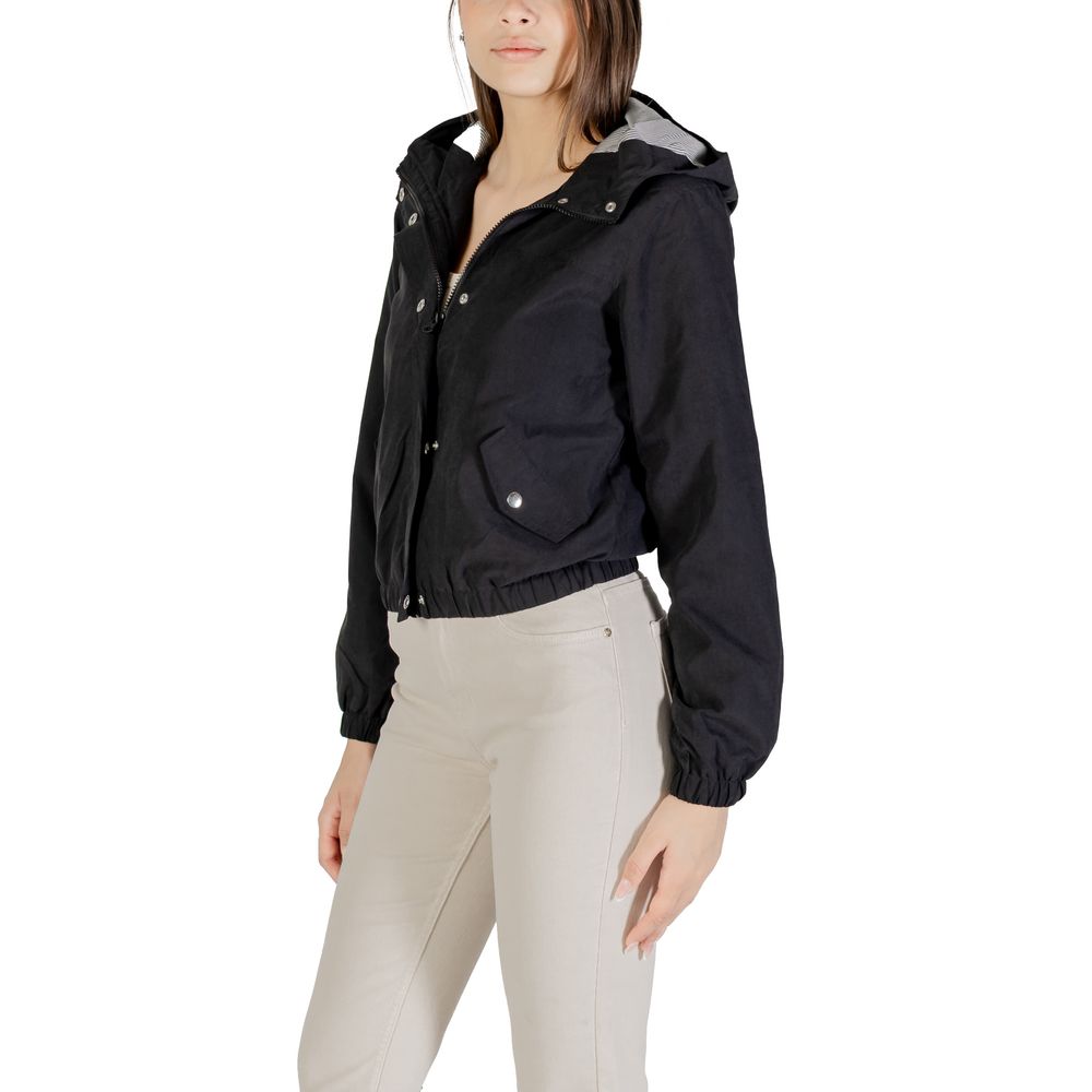 Jacqueline De Yong Black Polyester Shell Jacket | Regal Royce