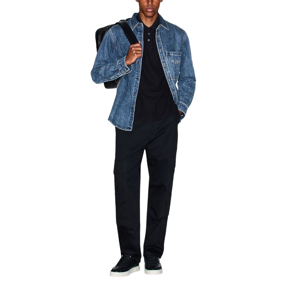 Armani Exchange Blue Denim Shirt | Regal Royce