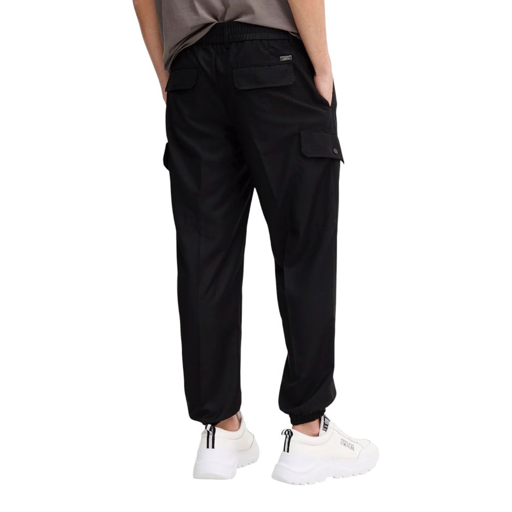Armani Exchange Black Polyester Casual Pants | Regal Royce