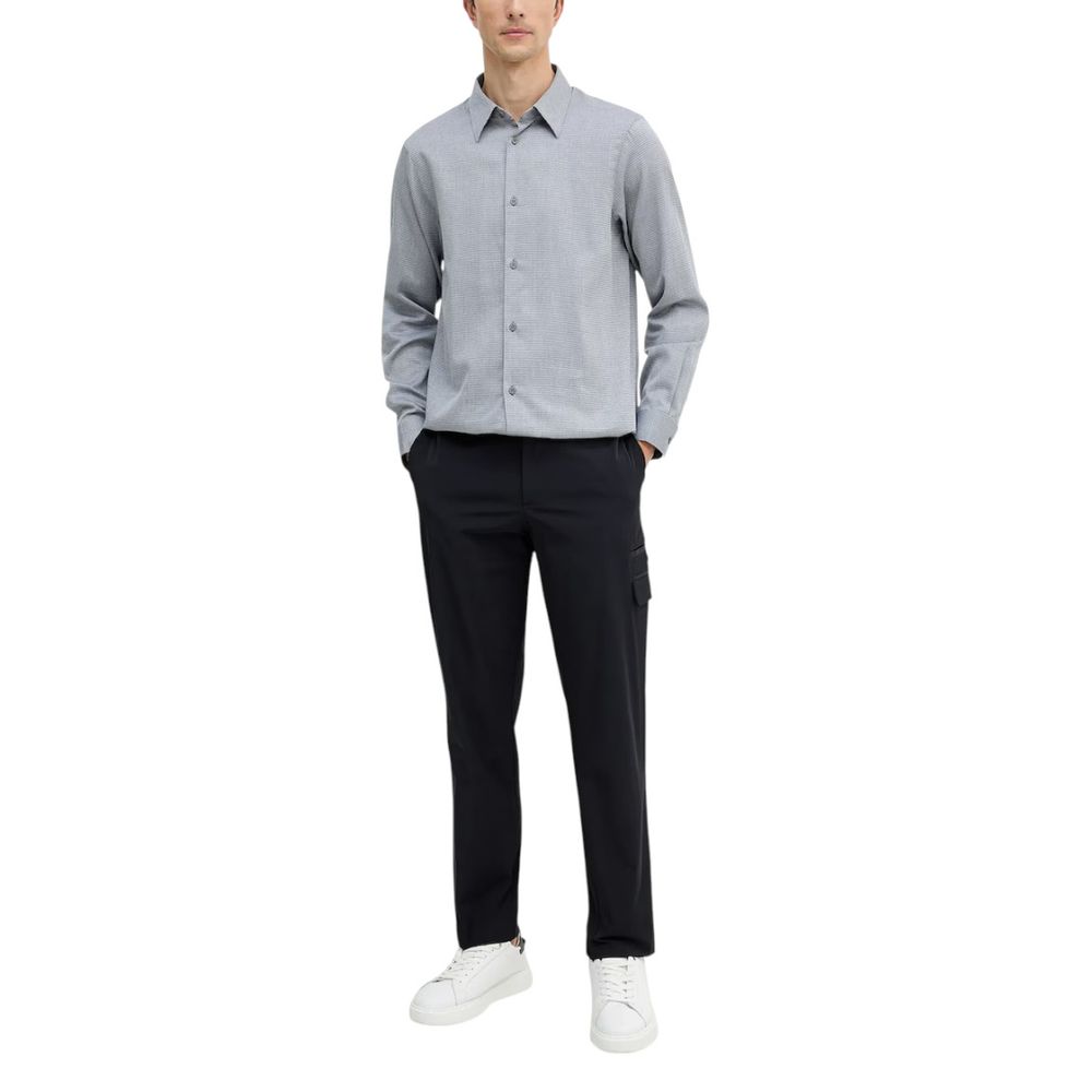 Armani Exchange Black And White Cotton Dress Shirt | Regal Royce