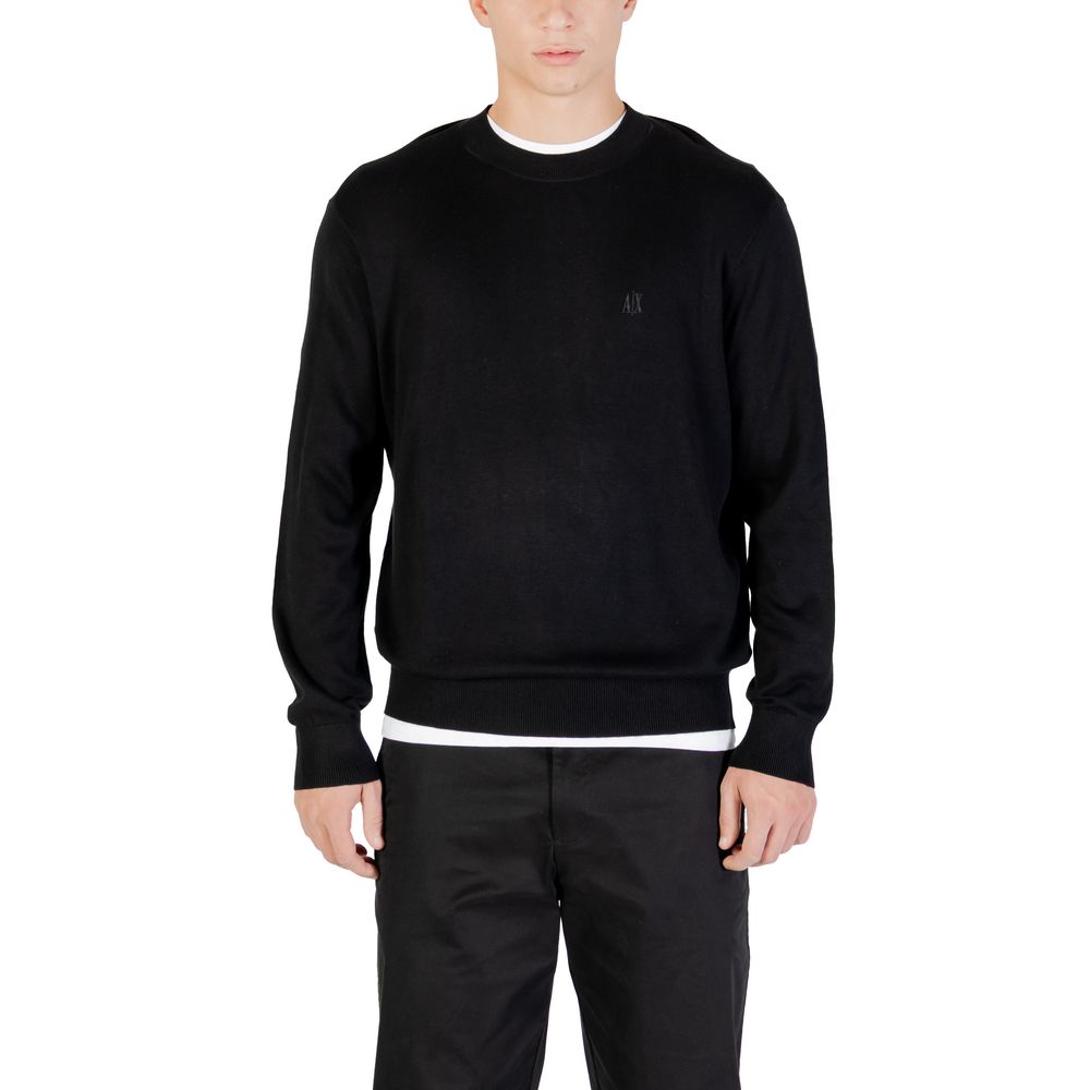 Armani Exchange Black Viscose Sweatshirt | Regal Royce