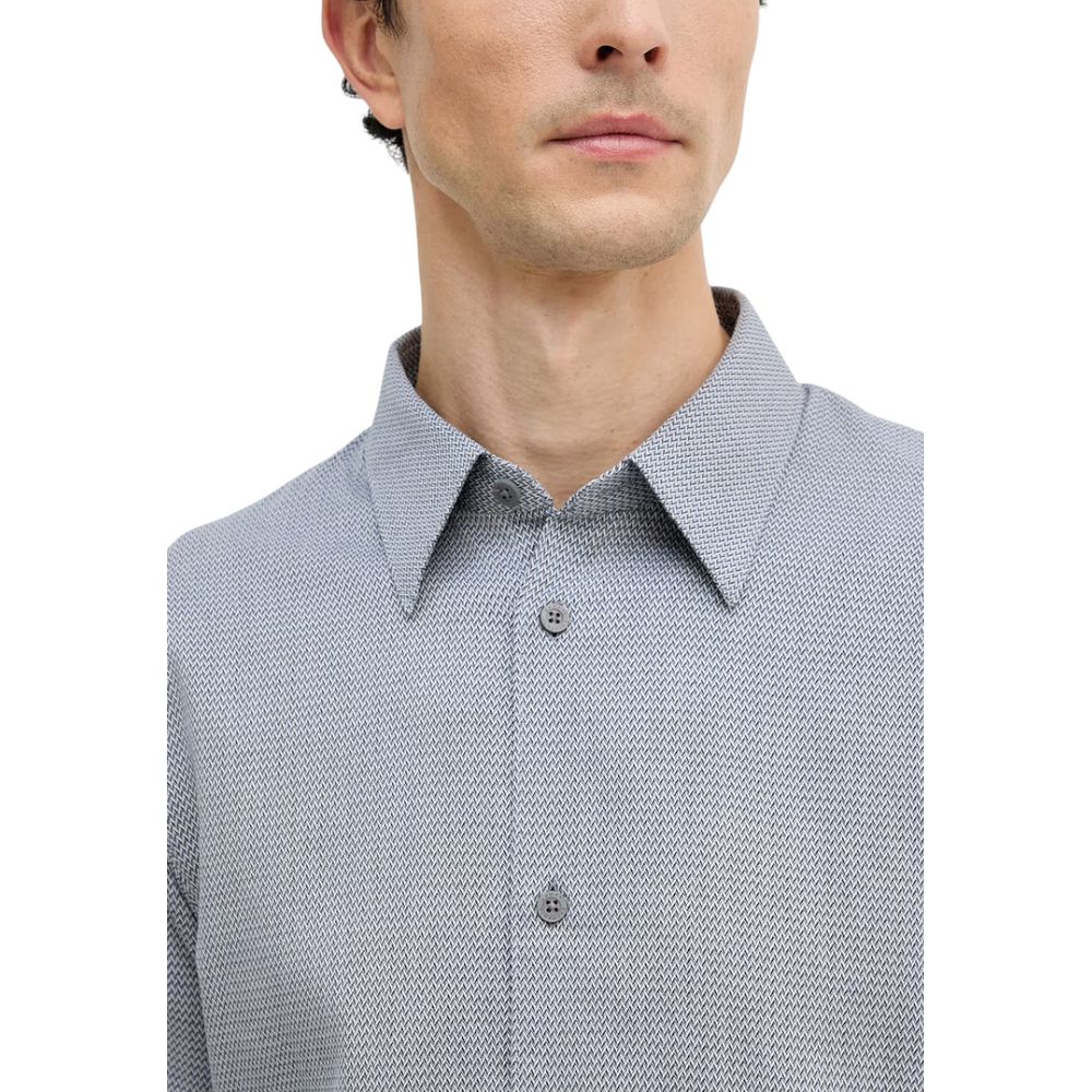 Armani Exchange Black And White Cotton Dress Shirt | Regal Royce