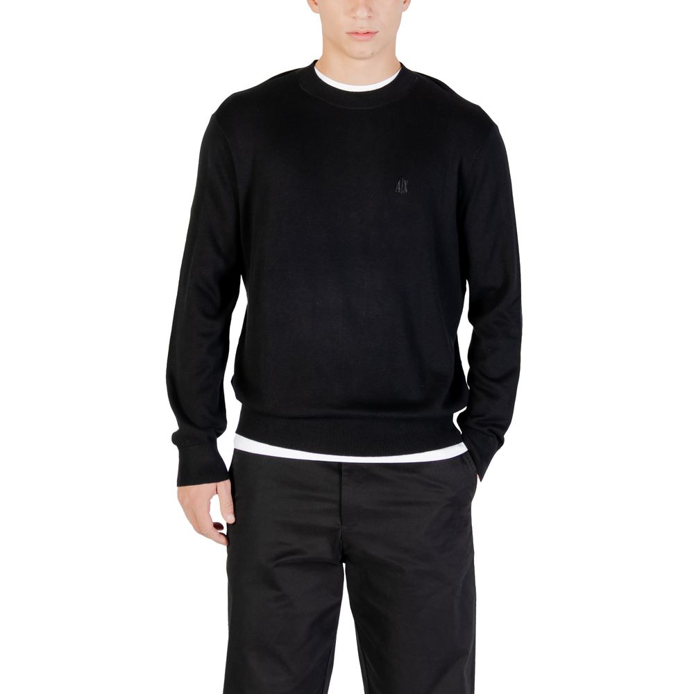 Armani Exchange Black Viscose Sweatshirt | Regal Royce