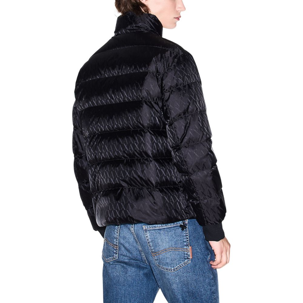 Armani Exchange Black Polyamide Coat | Regal Royce