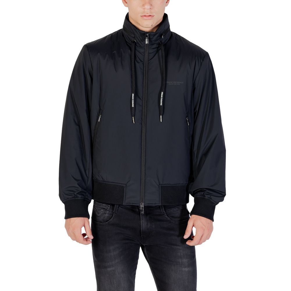 Armani Exchange Black Polyamide Bomber | Regal Royce