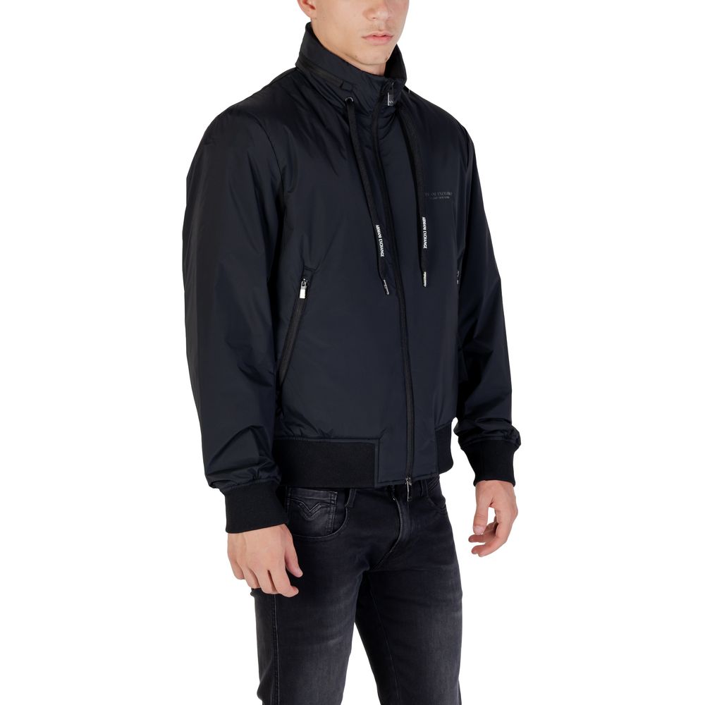 Armani Exchange Black Polyamide Bomber | Regal Royce