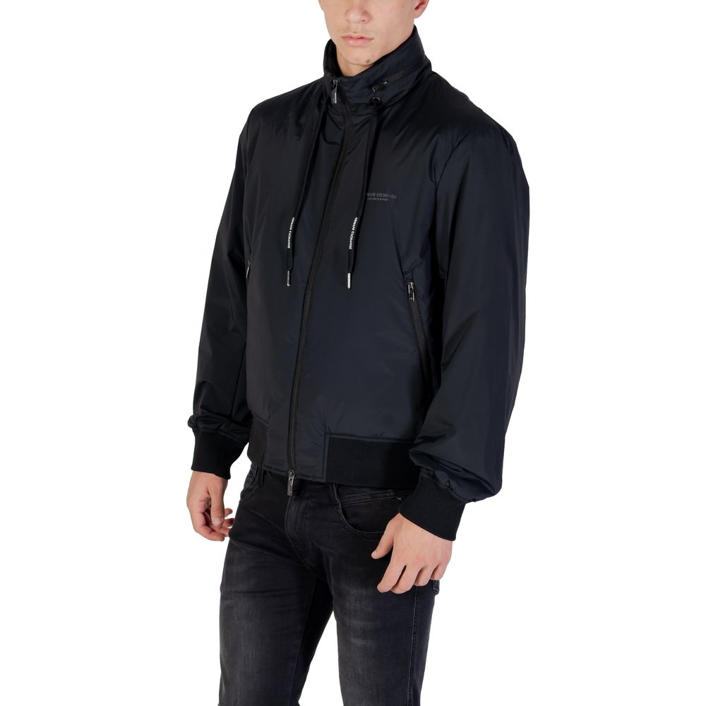 Armani Exchange Black Polyamide Bomber | Regal Royce