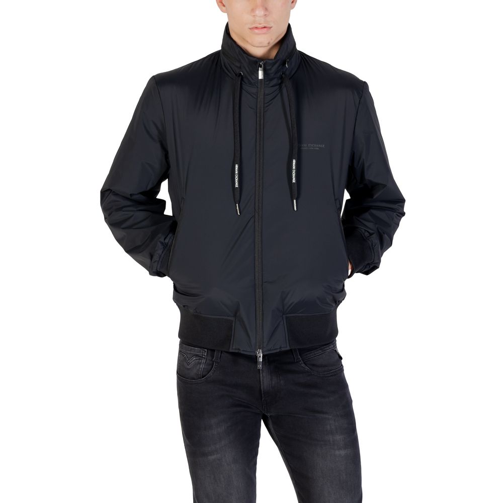 Armani Exchange Black Polyamide Bomber | Regal Royce