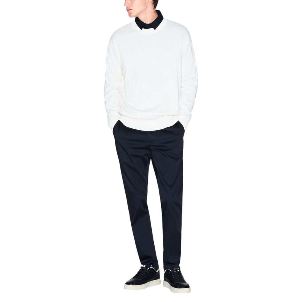Armani Exchange Cream Viscose Sweatshirt | Regal Royce