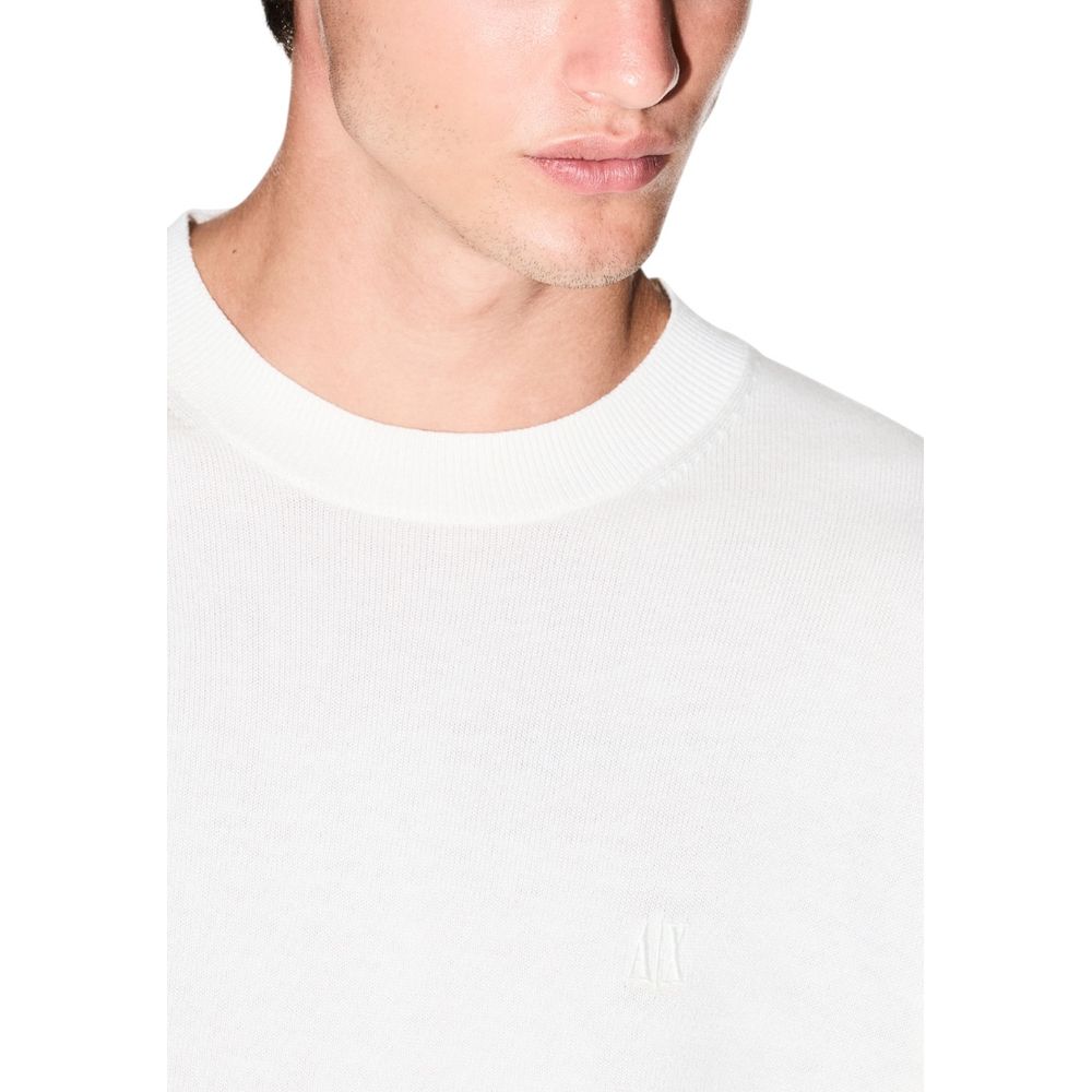 Armani Exchange Cream Viscose Sweatshirt | Regal Royce