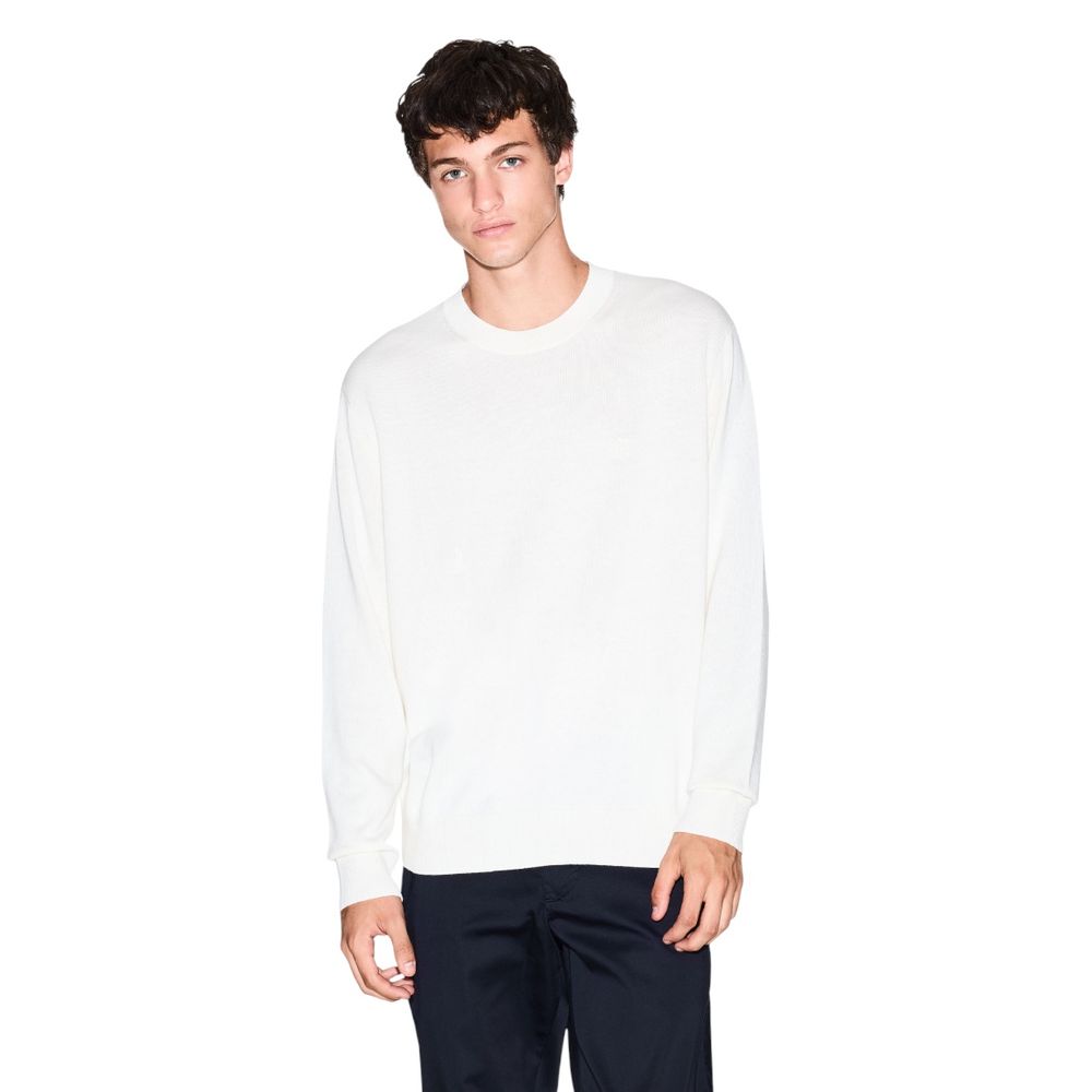 Armani Exchange Cream Viscose Sweatshirt | Regal Royce