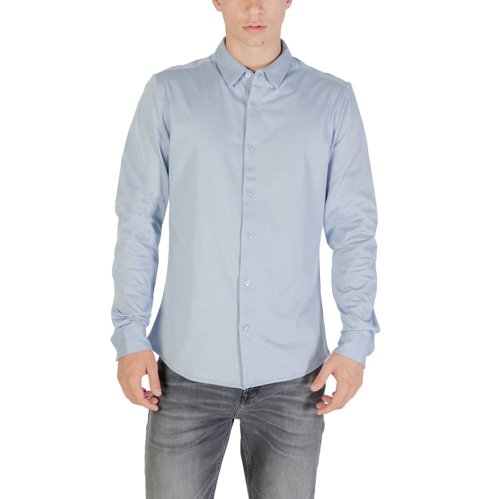 Only & Sons Blue Cotton Dress Shirt | Regal Royce