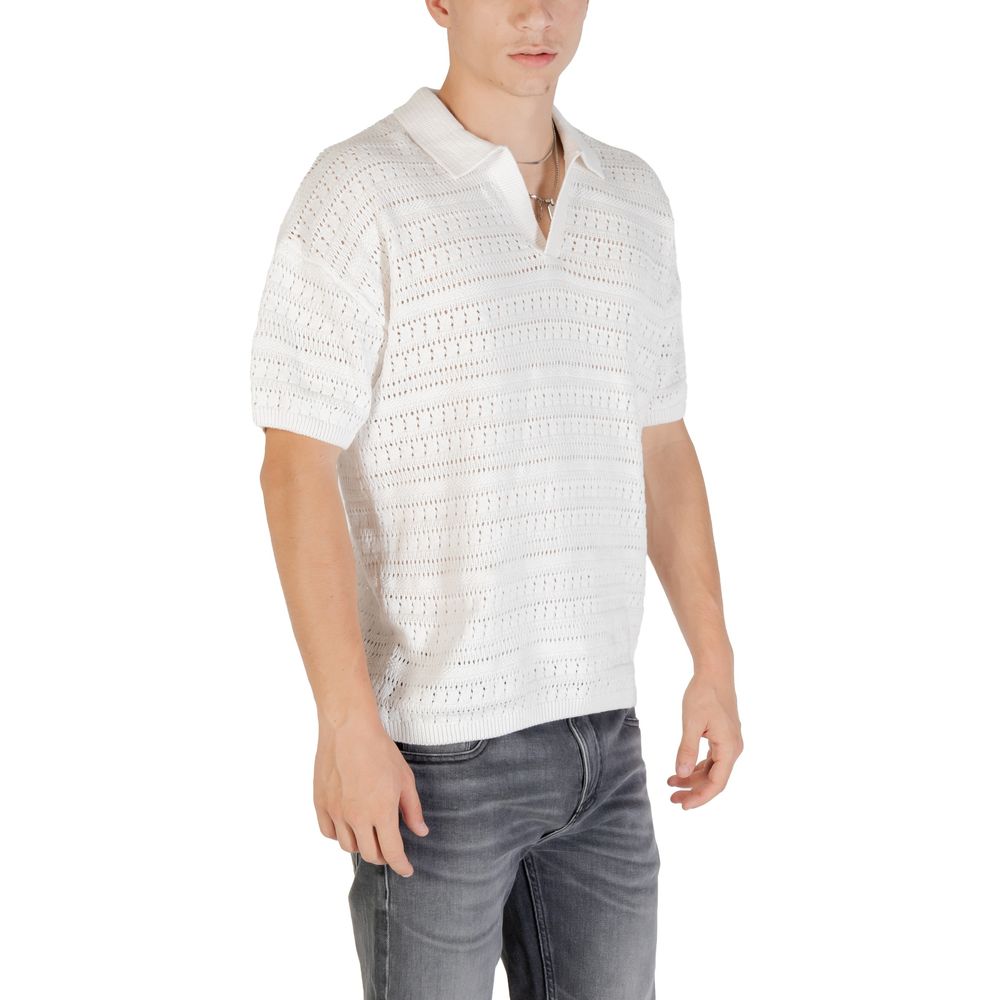 Only & Sons White Cotton Shortsleeve Shirt | Regal Royce