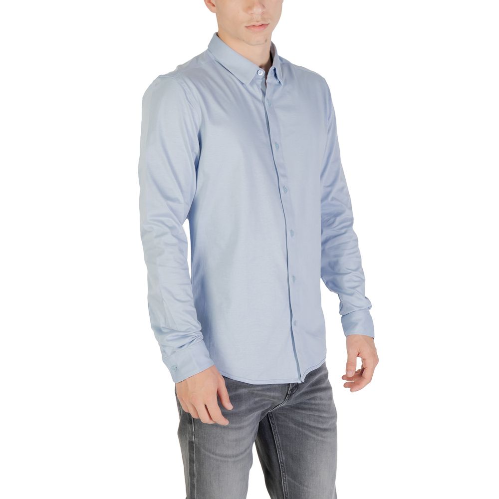Only & Sons Blue Cotton Dress Shirt | Regal Royce