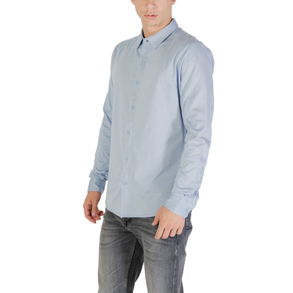 Only & Sons Blue Cotton Dress Shirt | Regal Royce