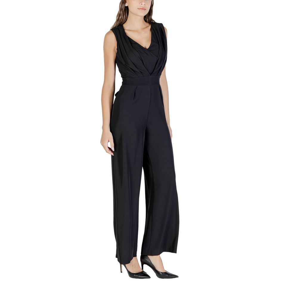 Rinascimento Black Polyester Jumpsuit | Regal Royce