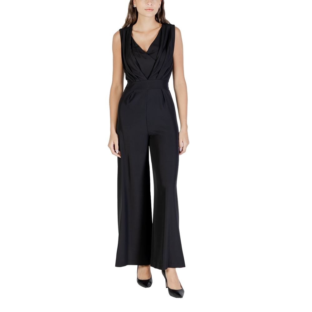 Rinascimento Black Polyester Jumpsuit | Regal Royce