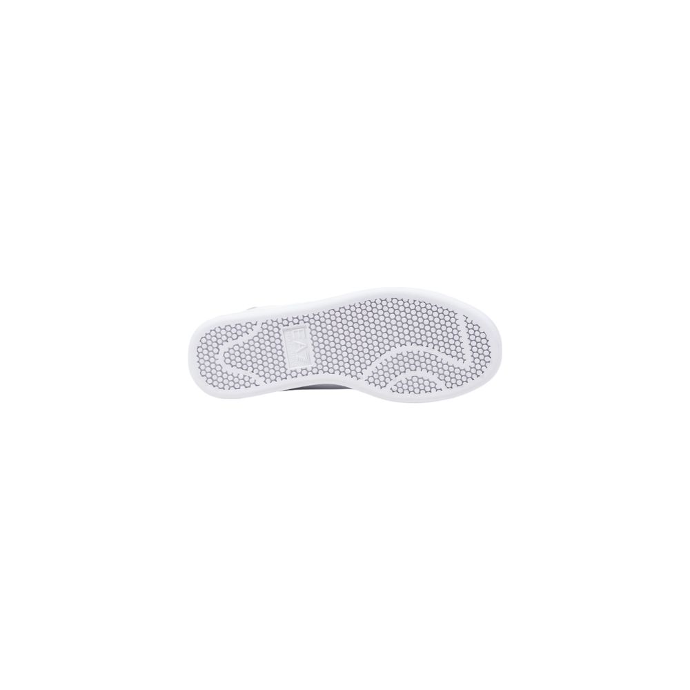 EA7 Emporio Armani White Leather Low Top Sneakers | Regal Royce