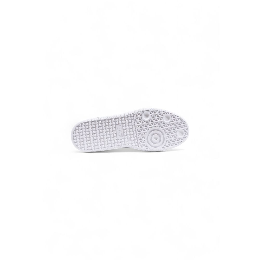 EA7 Emporio Armani Black And White Leather Athletic Sneakers | Regal Royce