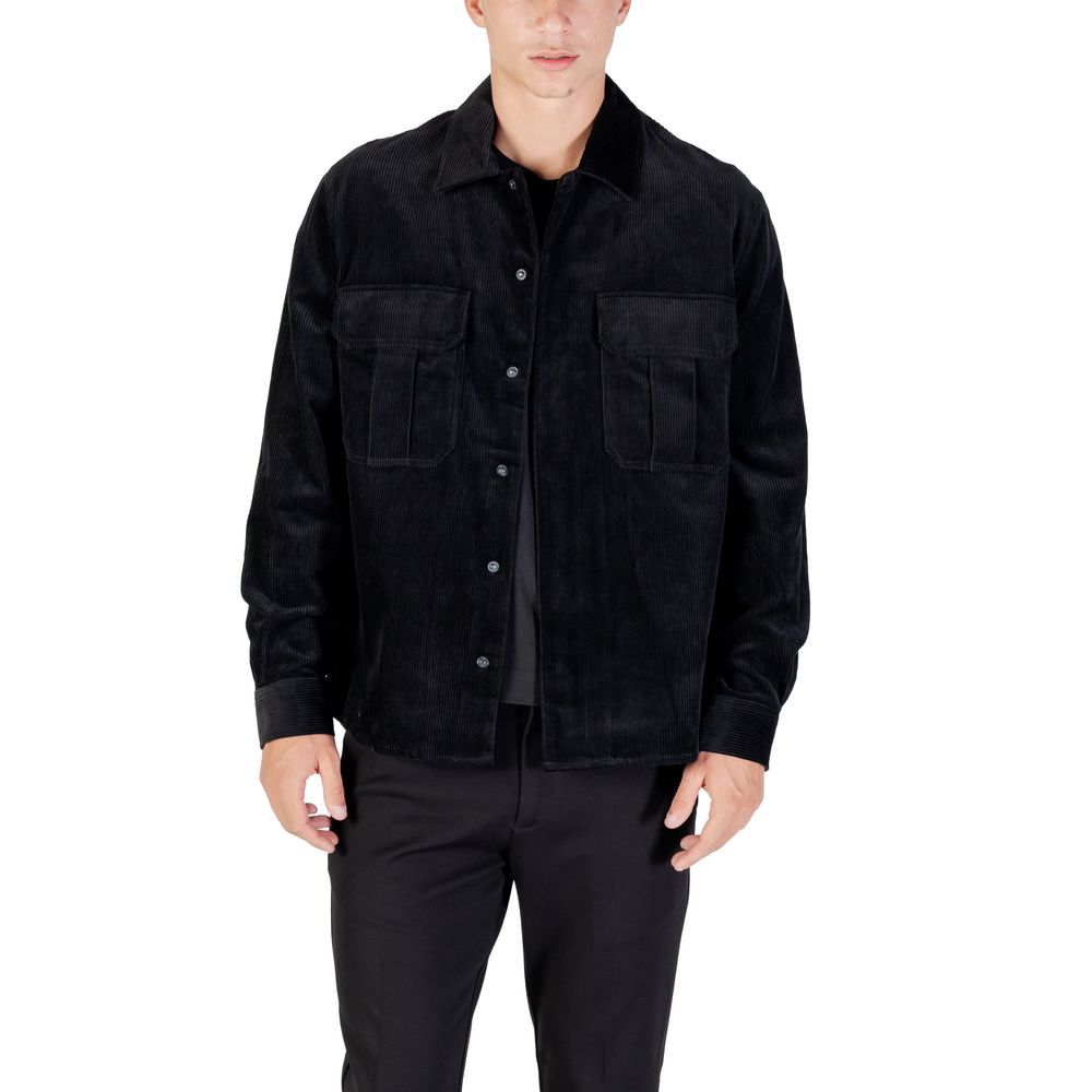 Antony Morato Black Cotton Shirt | Regal Royce