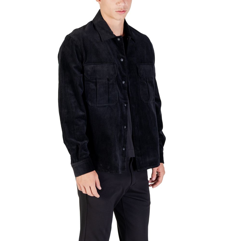 Antony Morato Black Cotton Shirt | Regal Royce