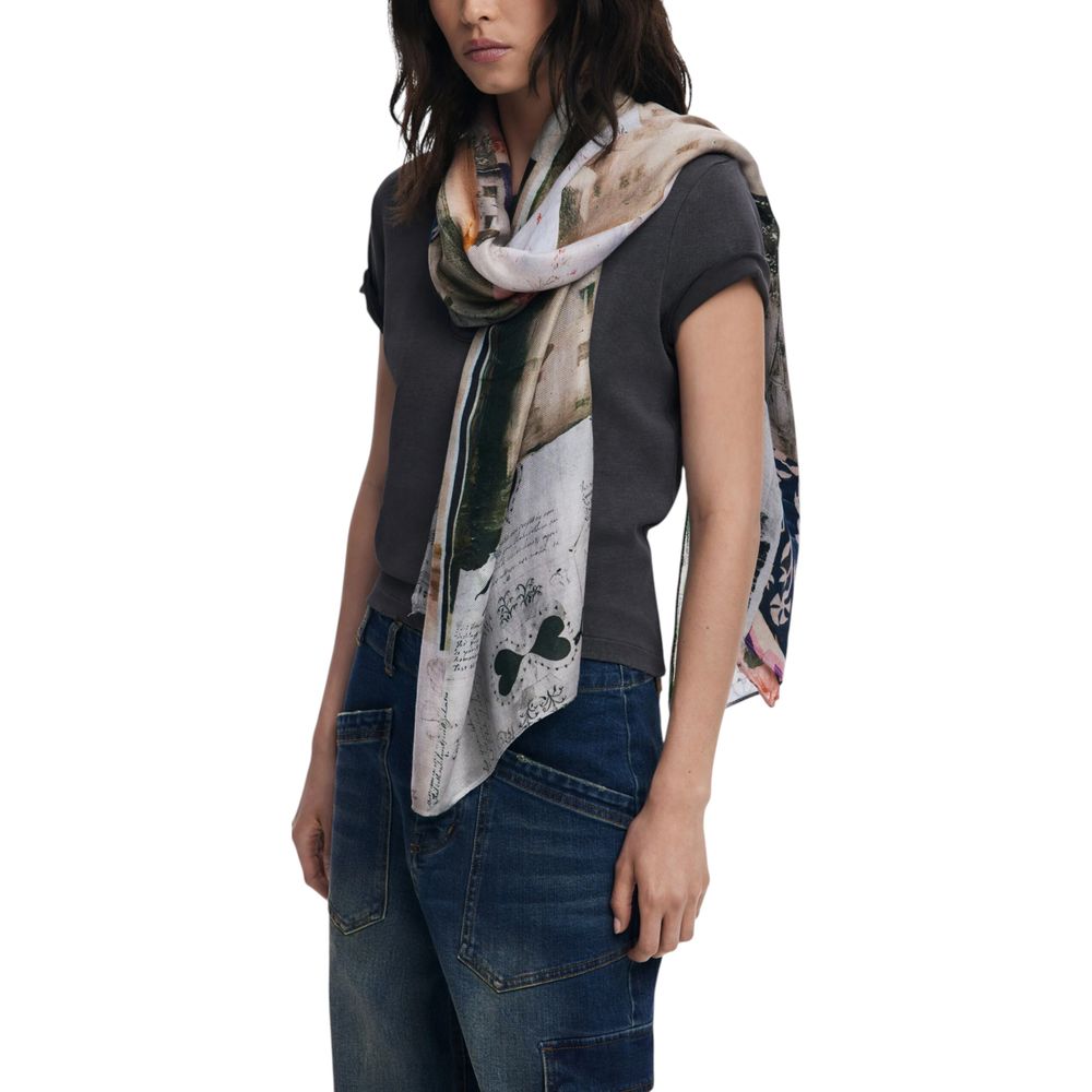 Desigual Bicolor Viscose Foulard | Regal Royce
