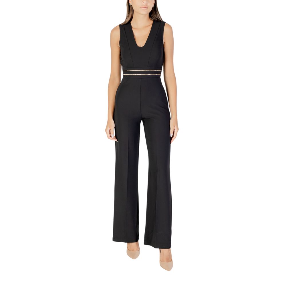 Rinascimento Black Polyester Jumpsuit | Regal Royce