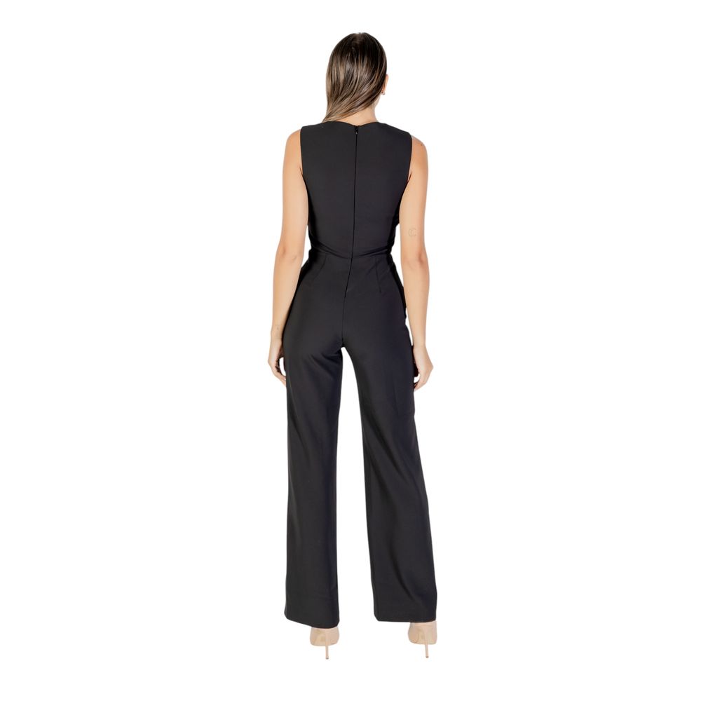 Rinascimento Black Polyester Jumpsuit | Regal Royce