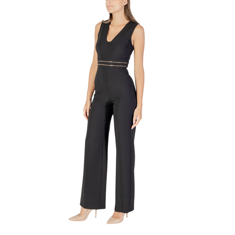 Rinascimento Black Polyester Jumpsuit | Regal Royce