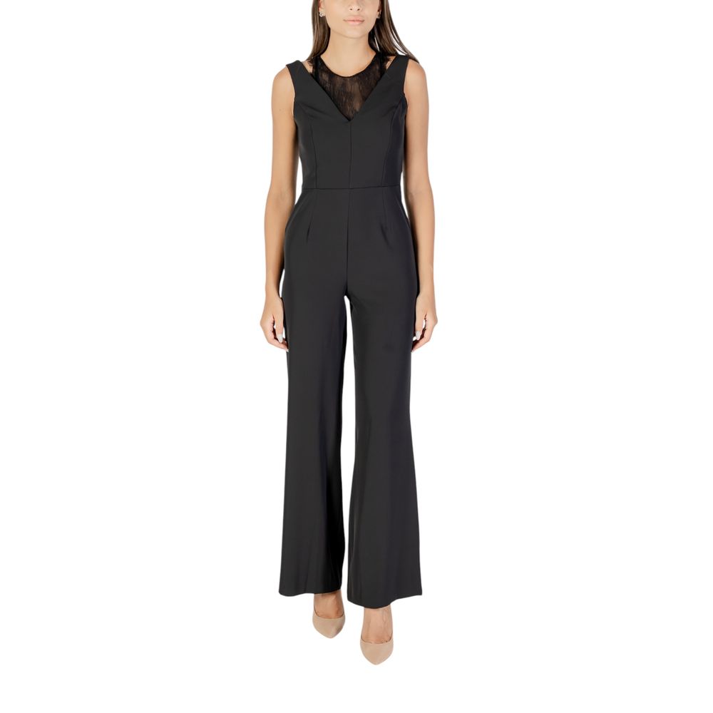Rinascimento Black Polyester Jumpsuit | Regal Royce