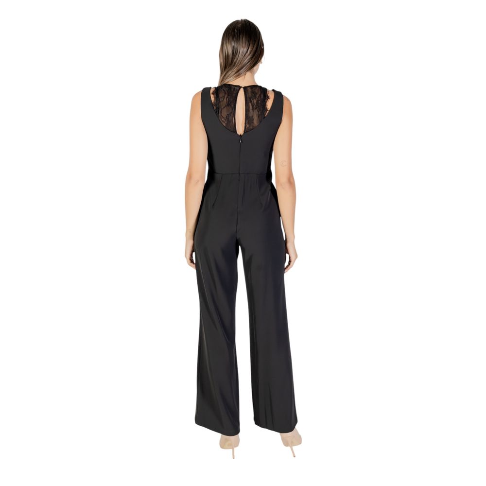 Rinascimento Black Polyester Jumpsuit | Regal Royce
